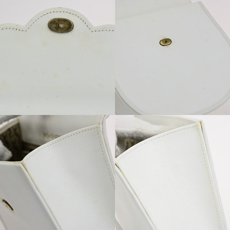 Saint Laurent Vintage Shoulder Bag Leather White