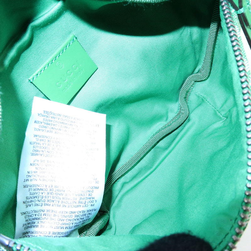 Gucci Childrens Belt Printed Gg Coated Canvas Green Bag
