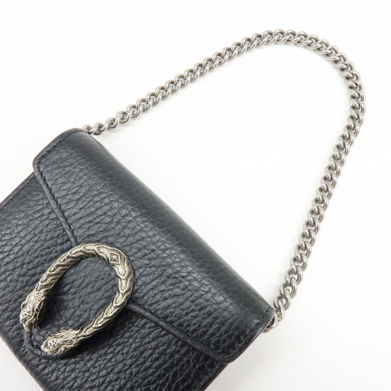 Gucci Dionysus Leather Black Bag