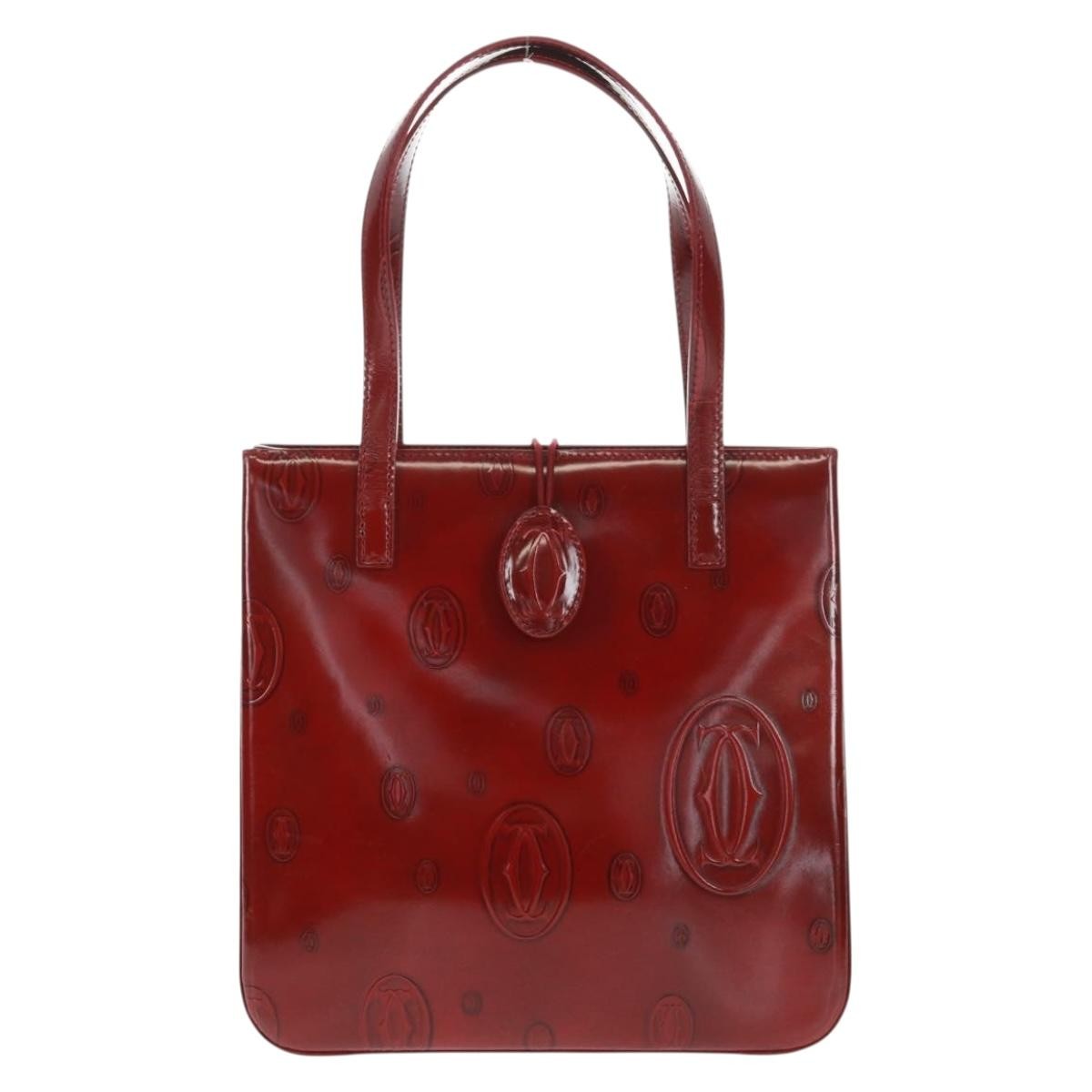 Cartier Happy Birthday Patent Leather Red Patent_leather Bag