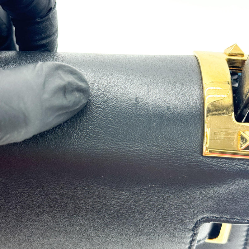 Valentino Garavani My Rockstud Satchel Leather Black