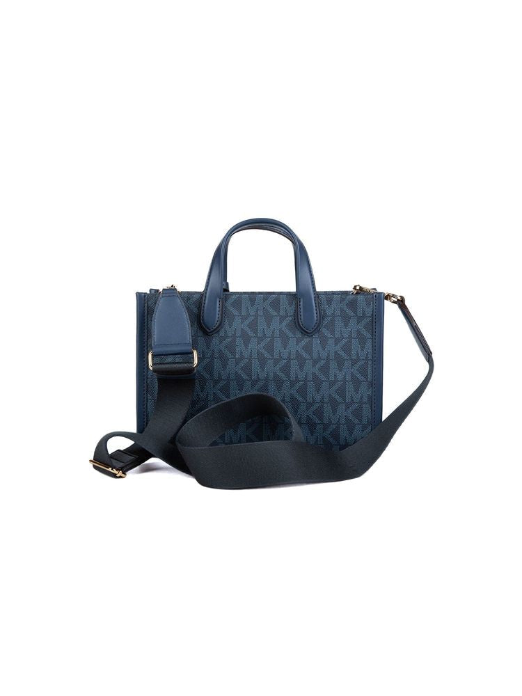 Michael Kors Gigi Small Tote Bag — Navy 89.coated Canvas