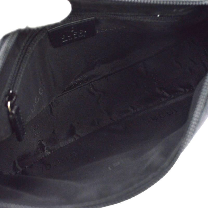 Gucci Bamboo Bullet Gg Canvas Black Bag