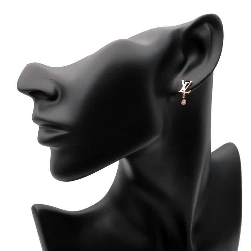 Louis Vuitton Idylle Blossom Lv Ear Stud 18k Yellow Gold With Diamond Rose_gold Bijoux