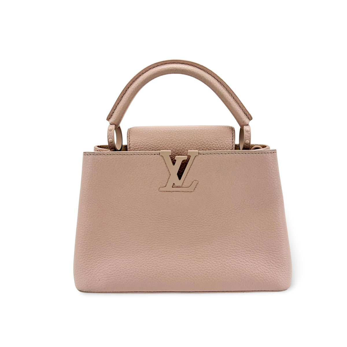 Louis Vuitton Flower Chain Capucines Leather Beige Bag