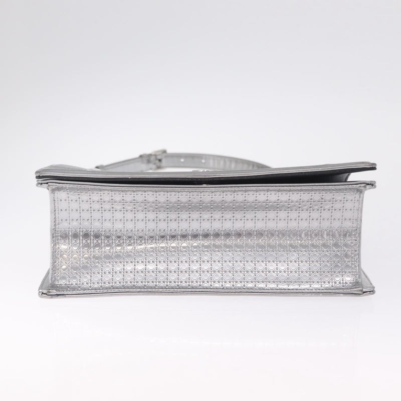 Christian Dior Diorama Flap Patent Silver Patent_leather Bag