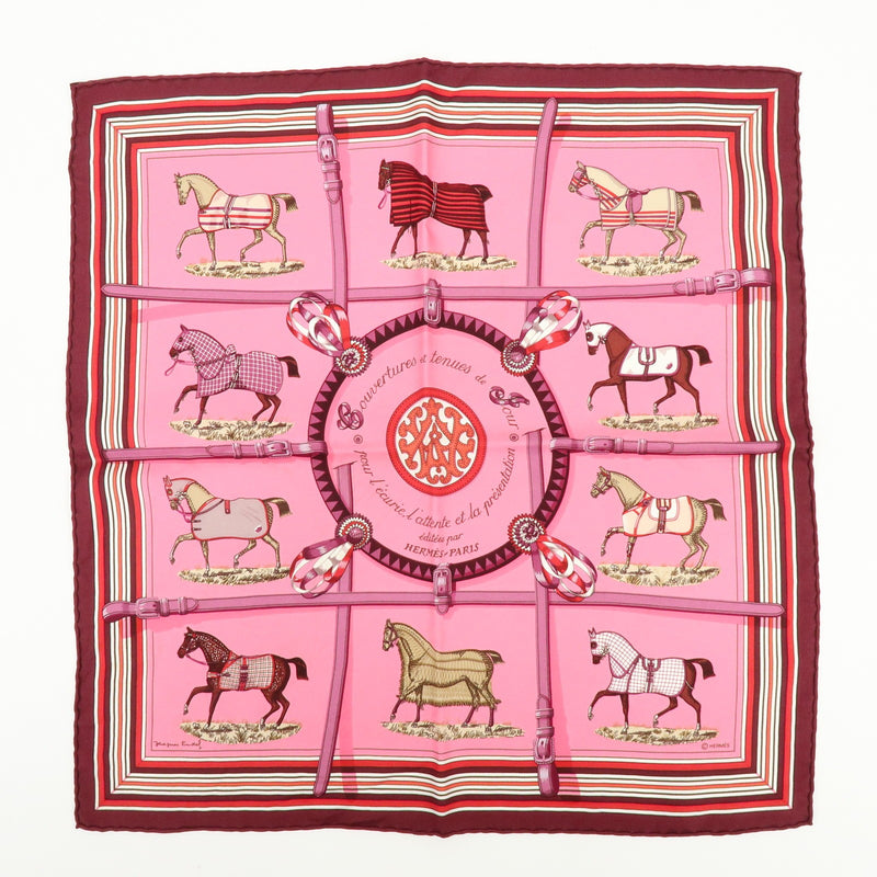 Hermes Carré 42 Silk Pink Accessory