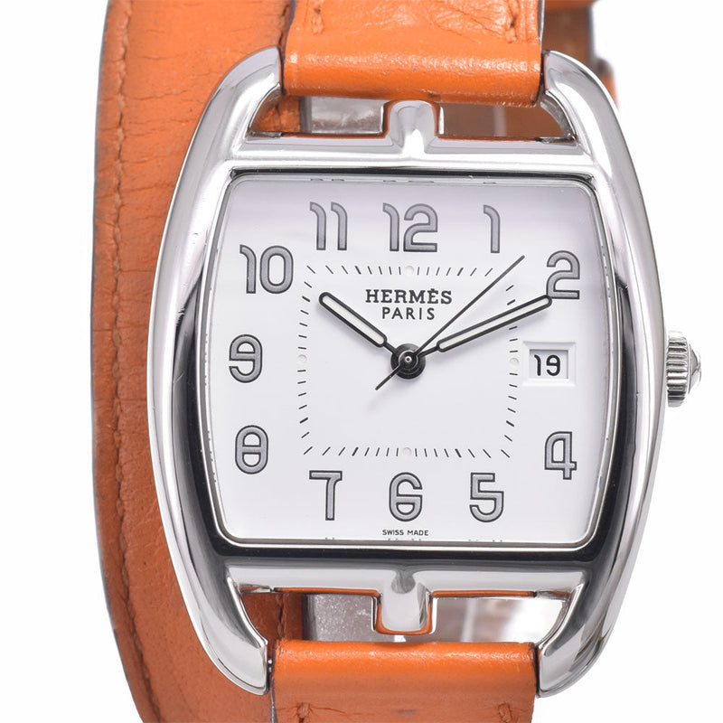 Hermes Cape Cod Quartz Stainless Steel And Leather Watches
