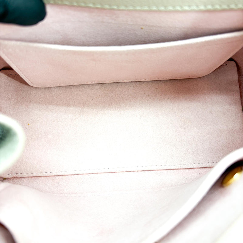 Louis Vuitton Lockme Ever Leather Beige Bag