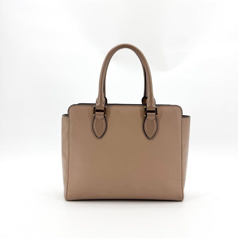 Prada Vintage Tote Leather Beige