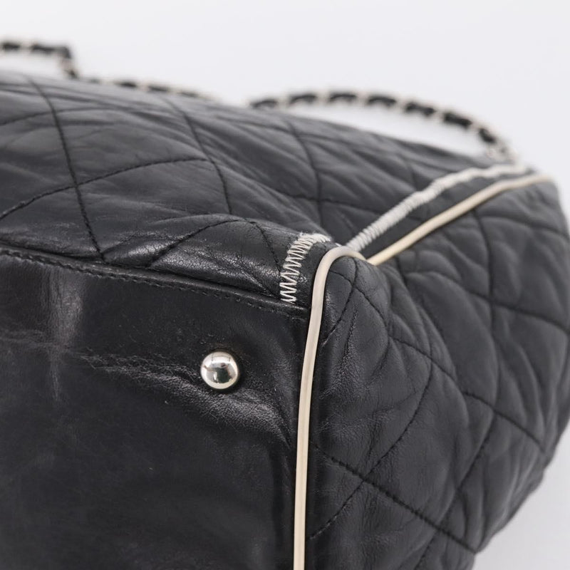 Chanel North South Mademoiselle Lock Quilted Leather Black Bag