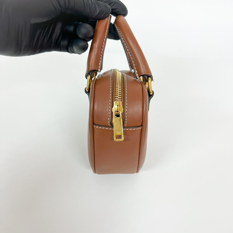 Celine Heart Leather Brown Calfskin Bag