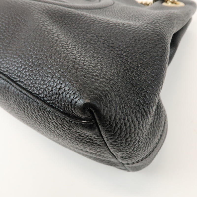 Gucci Soho Chain Strap Leather Black Bag
