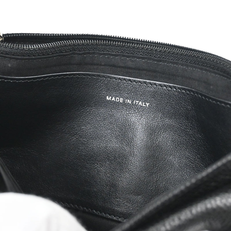 Chanel Timeless Half Moon Flap Caviar Black Leather Bag