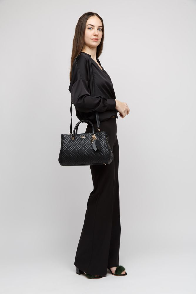 Guess Shoulder Bag — Black Polyurethane