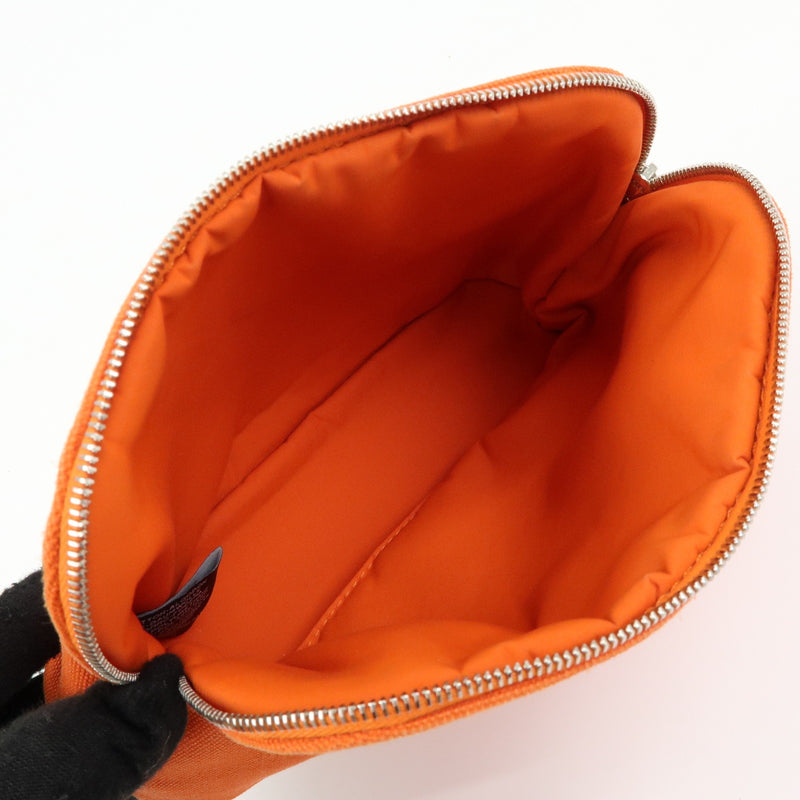 Hermes Bolide Travel Canvas Orange Bag