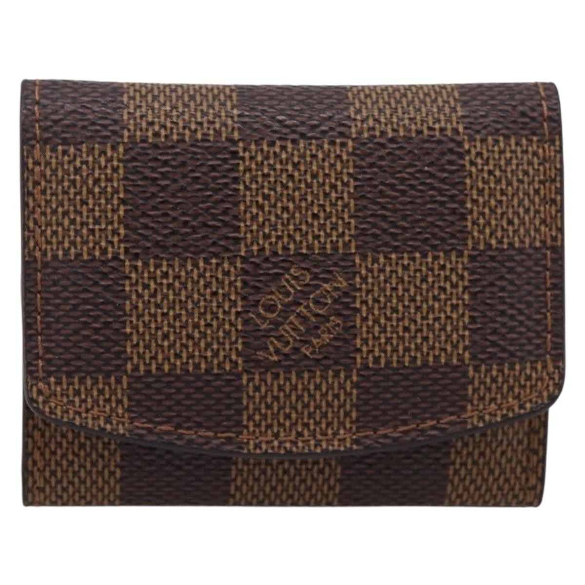 Louis Vuitton Cuff Case Monogram Damier Brown Canvas Accessory