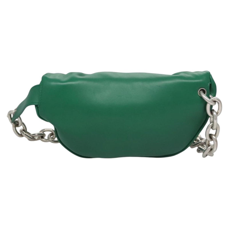 Bottega Veneta The Chain Pouch Leather Green