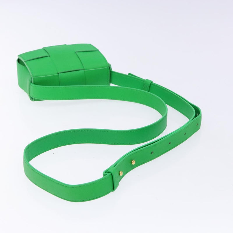 Bottega Veneta Cassette Maxi Intrecciato Leather Green Bag