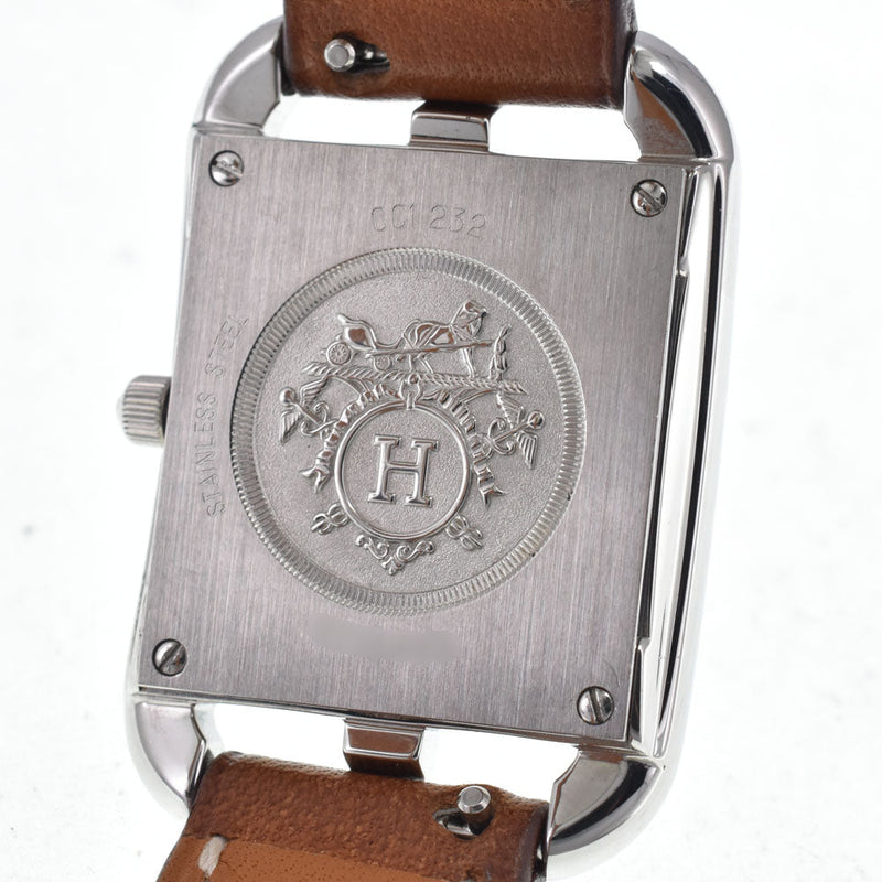 Hermes Cape Cod Double Tour Quartz Stainless Steel And Leather Watches