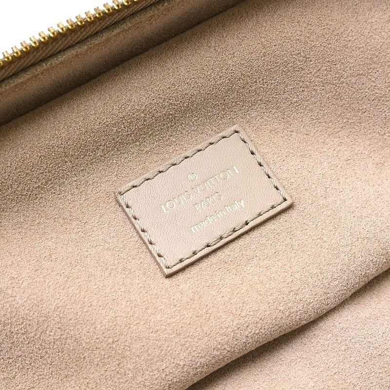 Louis Vuitton Vanity Monogram Empreinte Giant Beige Leather Bag