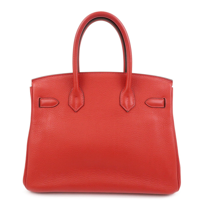 Hermes Birkin Red Togo With Gold Hardware Leather Bag
