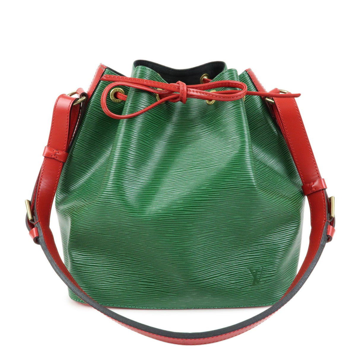 Louis Vuitton Bicolor Petit Noe Epi Leather Green Bag