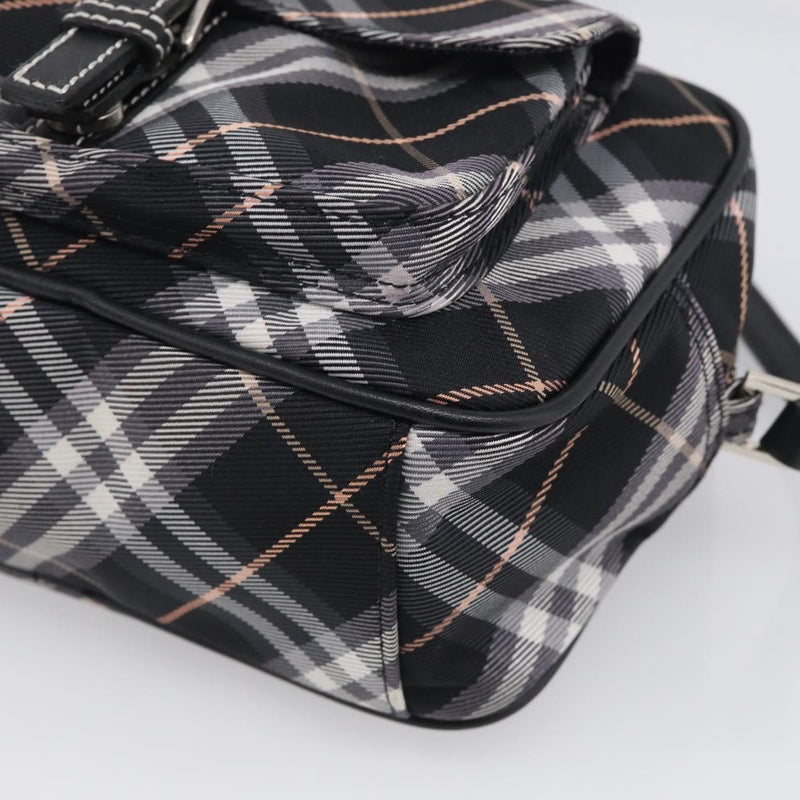 Burberry Nova Check Blue Label Nylon Black Bag