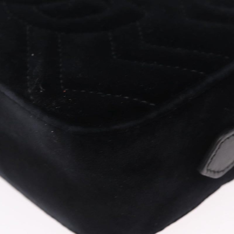 Gucci Gg Marmont Crystal Embellished Matelasse Velvet Black Bag