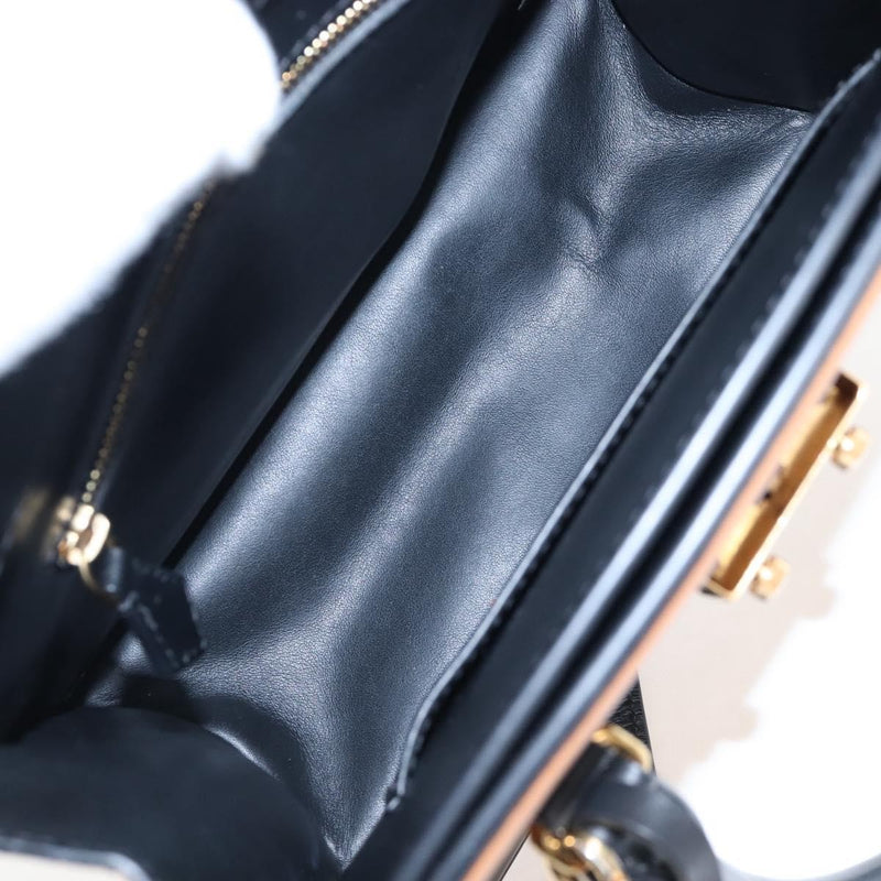 Louis Vuitton Cour Marly Leather With Studded Detail Beige Bag