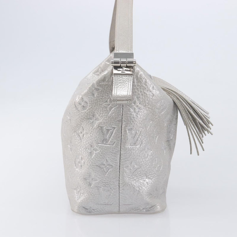 Louis Vuitton Halo Limited Edition Shimmer Monogram Embossed Leather Silver Bag