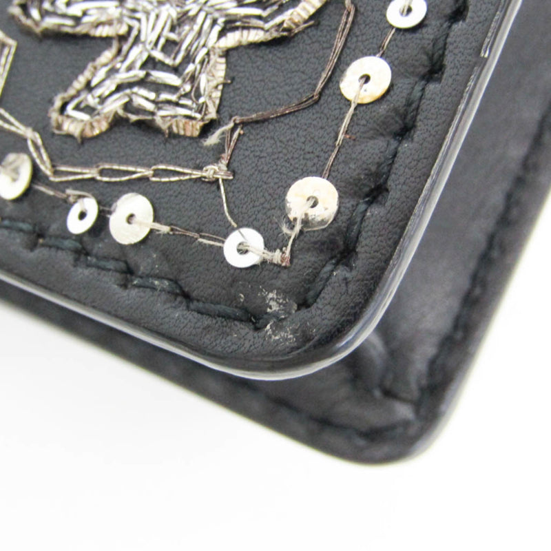 Christian Dior Jadior Flap Embellished Leather Black Bag