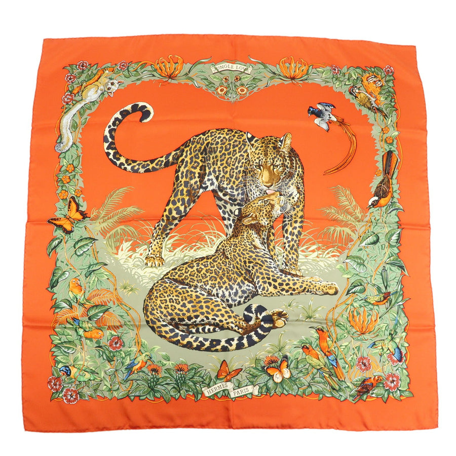 Hermes Carré 90 Silk Multicolor Multicolour Accessory