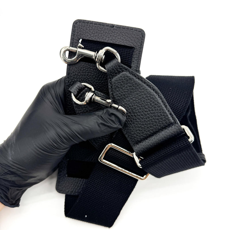 Gucci Convertible Jumbo Gg Embossed Leather Black Bag