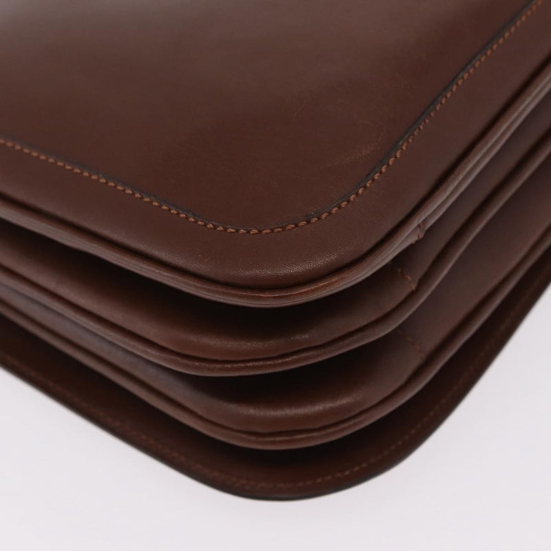 Celine Triomphe Leather Brown Bag