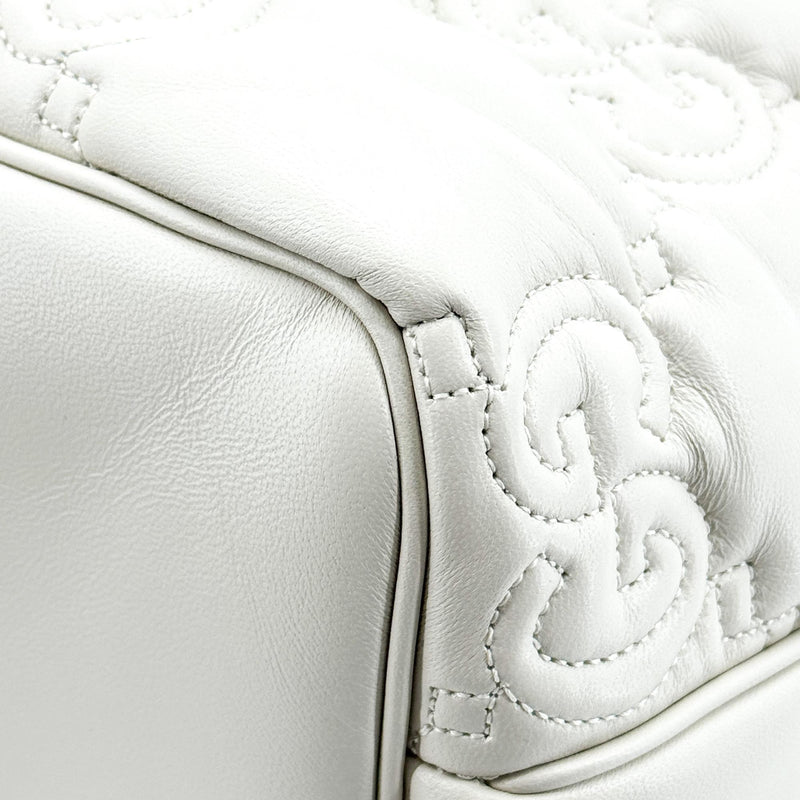 Gucci Gg Marmont Matelassé Leather White Bag