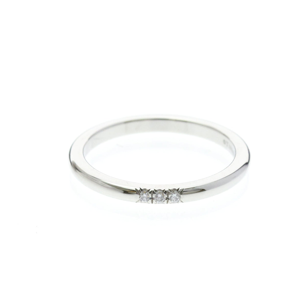 Tiffany & Co. Forever Band Platinum With Diamonds Silver Bijoux