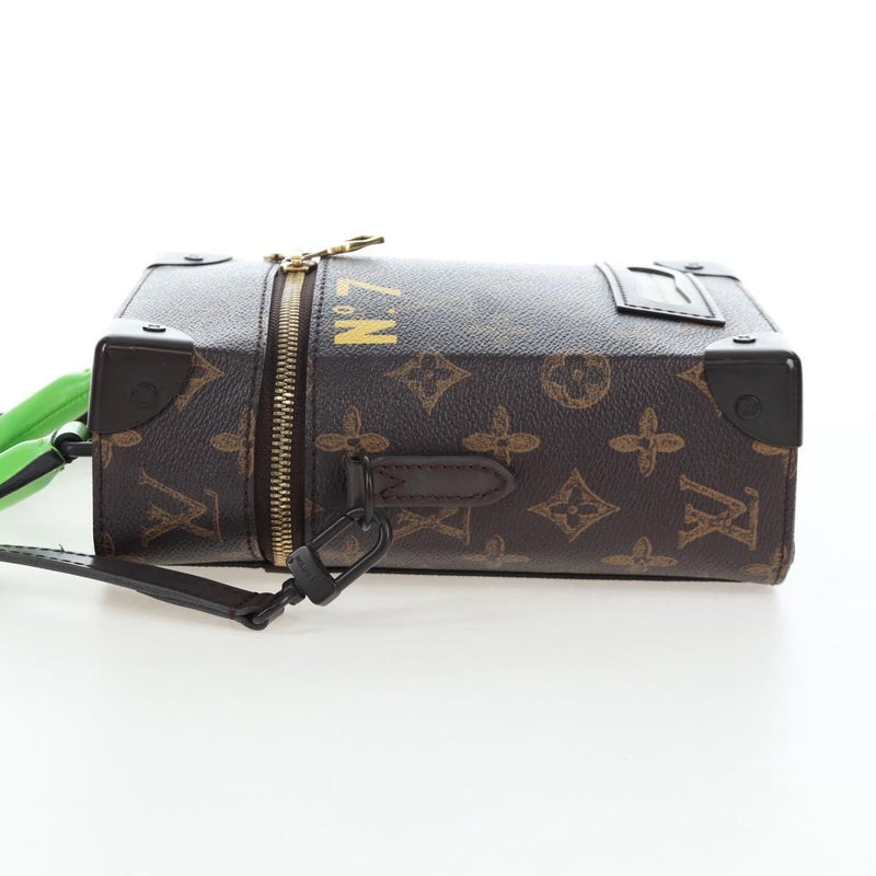 Louis Vuitton Vertical Box Trunk No.7 Loeil Vintage Monogram Canvas Brown Bag