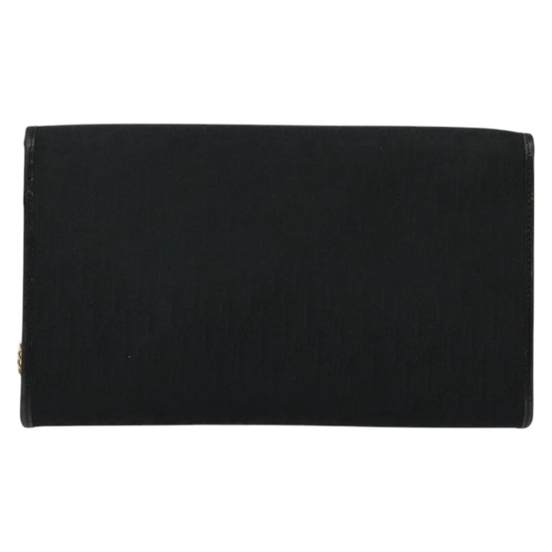 Christian Dior Vintage Trotteur Chain Canvas Black Bag