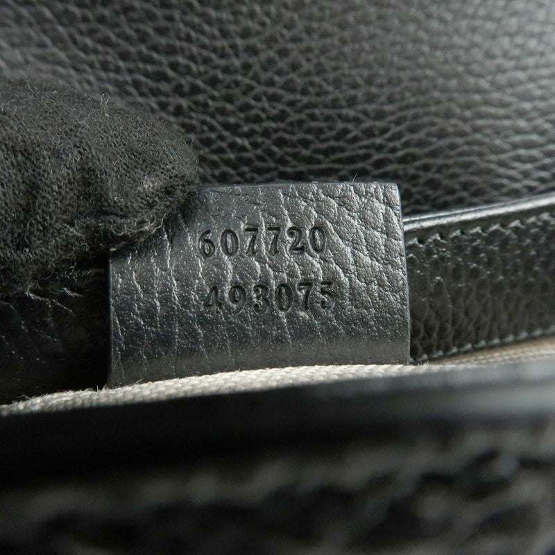 Gucci Interlocking Leather Black Bag