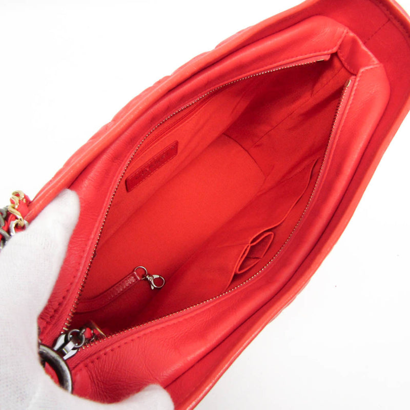Chanel Gabrielle Hobo Quilted Aged Calfskin Red Leather