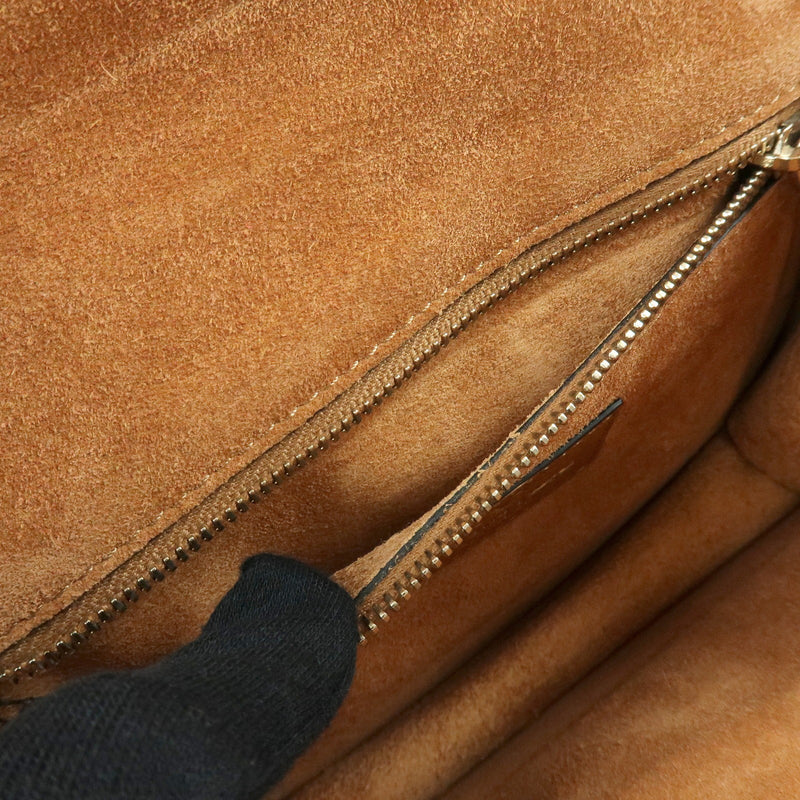 Valentino Garavani Glam Lock Leather Brown Bag