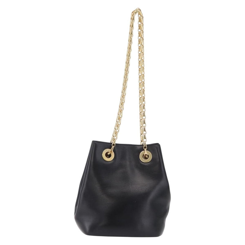 Celine Shoulder Leather Black Bag