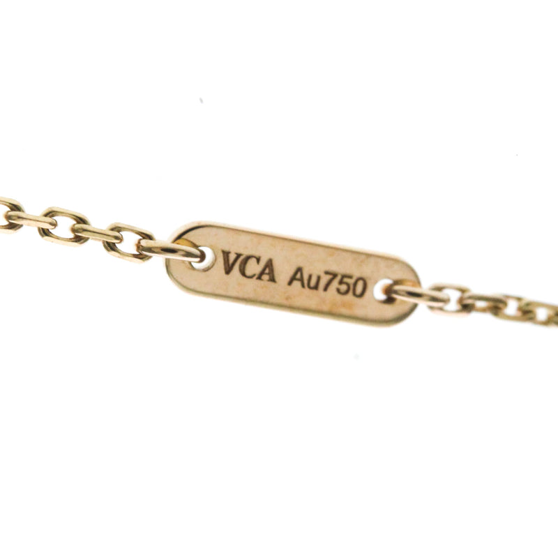 Van Cleef & Arpels Sweet Alhambra 18k White Gold And Diamonds Red Pink_gold Bijoux