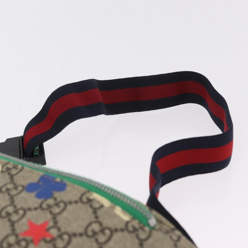 Gucci Childrens Belt Bag Printed Gg Coated Canvas Beige