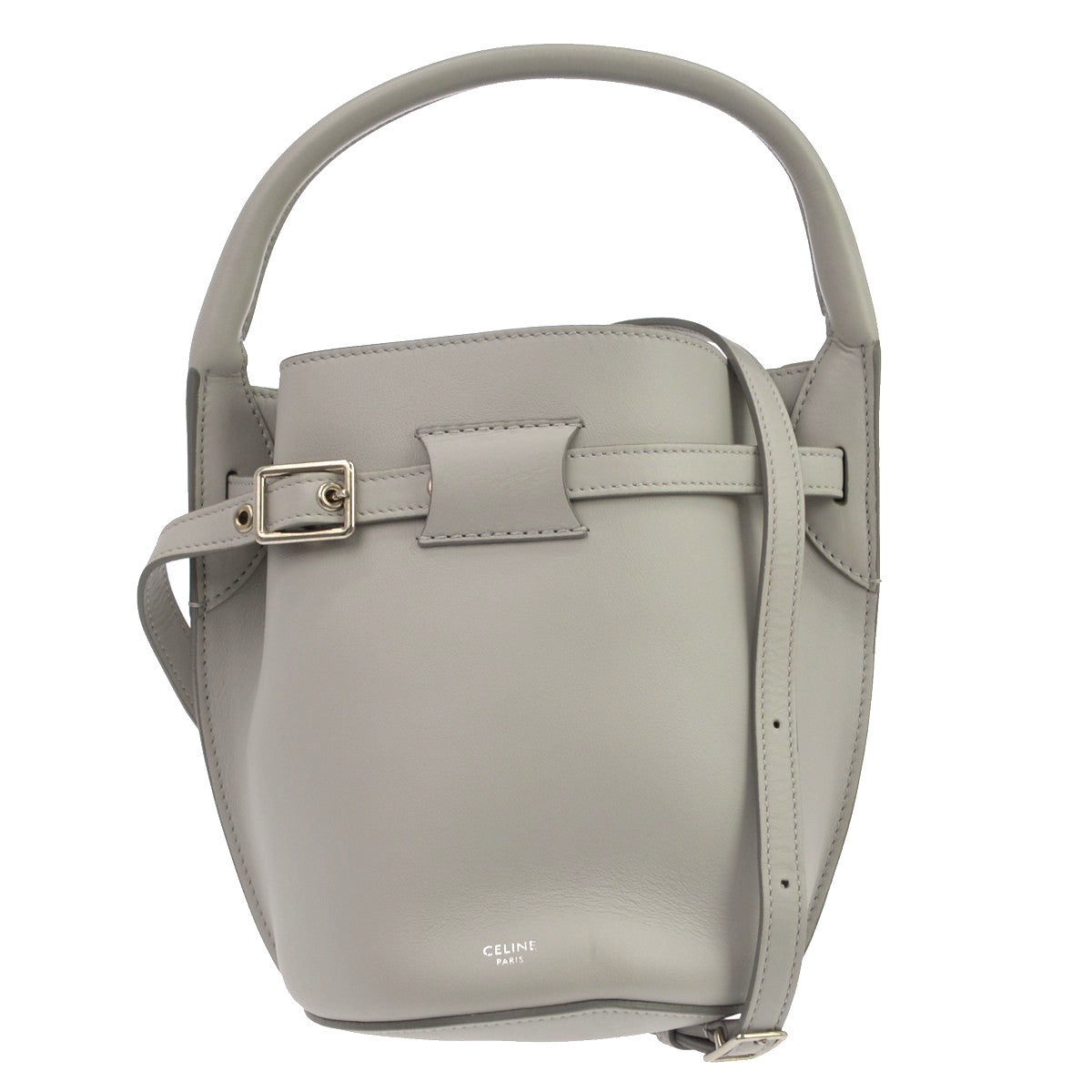 Celine Big Bag Bucket Leather Gray