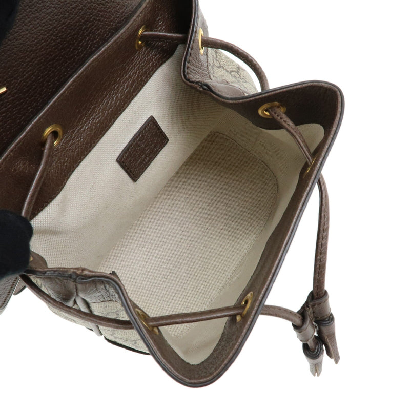 Gucci Ophidia Flap Gg Coated Canvas With Leather Beige Bag