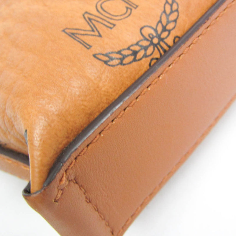 Mcm Visetos Leather Brown Bag