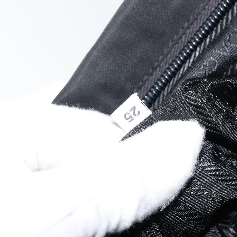 Prada Zip Messenger Tessuto With Leather Black Nylon