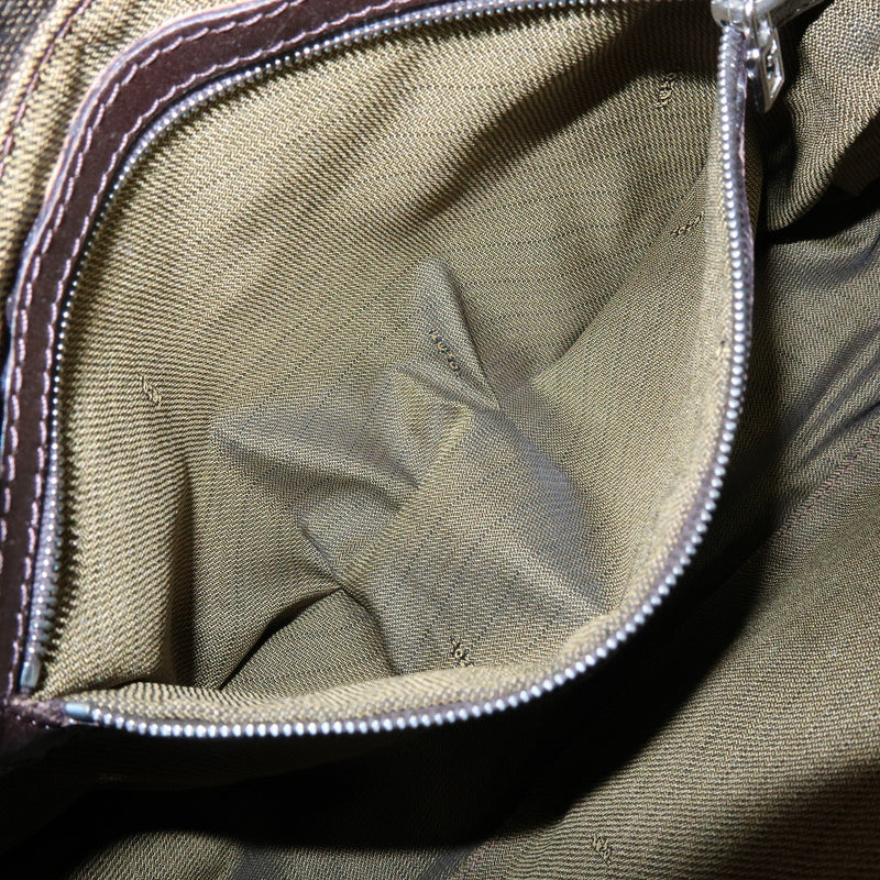 Fendi Mamma Baguette Monogram Canvas Brown Bag